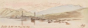 サロ；1867年5月14日 午後2時35分 (89) 作： Edward Lear