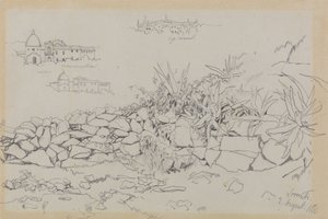 ソレント、1838年8月2日 作： Edward Lear