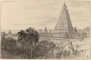 タンジョール、インド、18841885。 作： Edward Lear