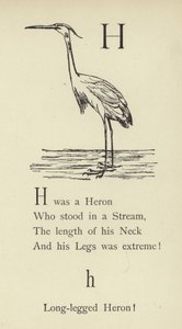 文字H 作： Edward Lear