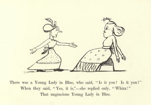 ブルーの若い女性がいました 作： Edward Lear