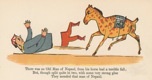 ネパールの老人がいて、彼の馬はひどい転落をしたので、 『A Book of Nonsense』（ロンドン、フレデリックワーン社発行）から1875年頃