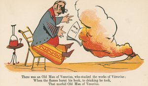 1875年にロンドンのフレデリックワーンアンドカンパニー発行の「無意味の書」からヴィトルヴィウスの作品を研究したベスビオの老人がいました。 作： Edward Lear