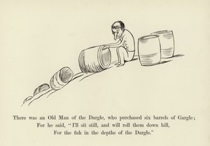 ガーグルを6バレル購入したダーグルの老人がいた 作： Edward Lear