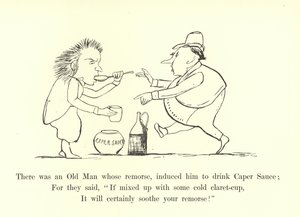 その反省がケイパーソースを飲むように彼を誘発した老人がいました 作： Edward Lear