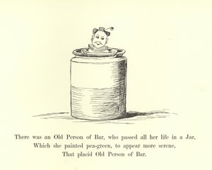 瓶で生涯を過ごした老人の酒場がありました 作： Edward Lear