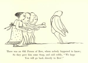 誰も知らないボウの老人がいた 作： Edward Lear