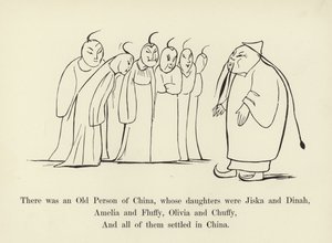 中国の老人がいて、その娘はジスカとダイナでした 作： Edward Lear
