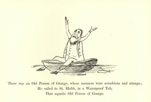 グランジの老人がいて、その作法は陰険で奇妙でした 作： Edward Lear
