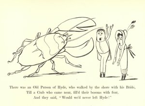 ハイドの老人が花嫁と一緒に海岸を歩いていました 作： Edward Lear