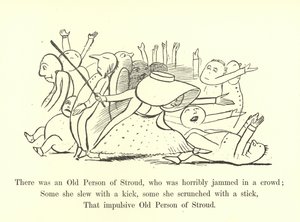 ストラウドの老人が群衆の中でひどく詰まった 作： Edward Lear