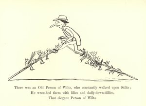 常に高床式の上を歩くウィルトの老人がいました 作： Edward Lear
