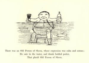 落ち着きのある穏やかな表情の老人がいた 作： Edward Lear