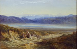 テルモピュライ、1872年 作： Edward Lear