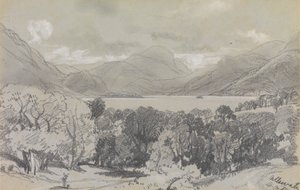 アルズウォーター、1836 年 10 月 14 日 作： Edward Lear