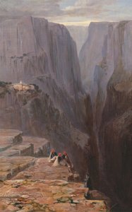 ザゴリ、ギリシャ、1860年。 作： Edward Lear