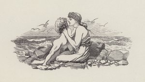 チャールズ・キングスレーの「The Water-Babies」のイラスト（彫刻）。