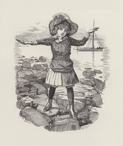 チャールズ・キングスレーの「The Water-Babies」のイラスト（彫刻）。
