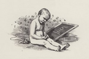 チャールズ・キングスレーの「The Water-Babies」のイラスト（彫刻）。