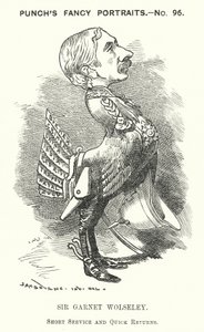 パンチ・カートゥーンガーネット・ウォルズリー 作： Edward Linley (after) Sambourne
