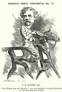パンチ・カートゥーンジョセフ・エドガー・ベーム（イギリスの彫刻家）（彫刻 作： Edward Linley (after) Sambourne