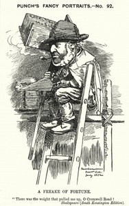 パンチ・カートゥーンチャールズ・ジェームズ・フリーク卿 作： Edward Linley (after) Sambourne