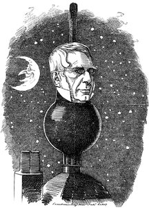ジョージビッデルエアリー1801-1892、イギリスの天文学者、地球物理学者、1883年 作： Edward Linley Sambourne