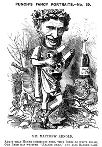 マシューアーノルド1822-1888、イギリスの詩人、批評家、教育家、1881年 作： Edward Linley Sambourne