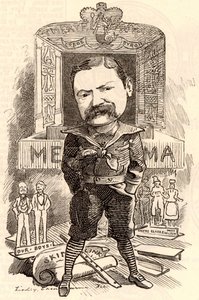 ヘンリー・ジェームズ・バイロンの肖像 作： Edward Linley Sambourne