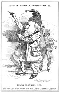 ロバート・ブラウニング、イギリスの詩人および劇作家、1882年 作： Edward Linley Sambourne