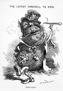 「パンチ」からのエリンへの最新の別れ、c.1880