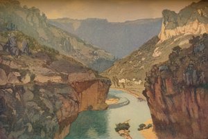 タルンの峡谷、1912年、1914年 作： Edward Louis Lawrenson