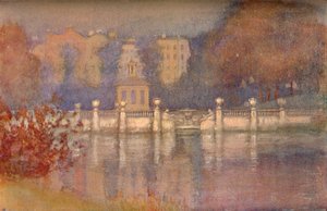 サーペンタイン、ハイドパーク、c1911 作： Edward Louis Lawrenson
