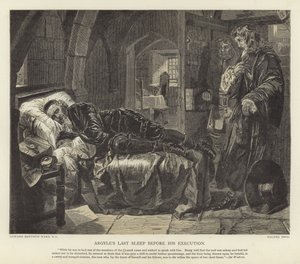 アーガイルの処刑前の最後の睡眠 作： Edward Matthew Ward