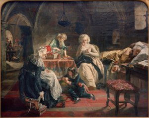 寺子屋でのフランス王室の様子 作： Edward Matthew Ward