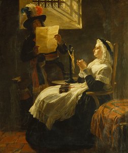 1859年、彼女の裁判の前日に非難の行為を聞くマリーアントワネット 作： Edward Matthew Ward