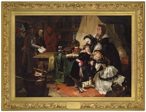 マリーアントワネットと息子の最後の別れ、1856年 作： Edward Matthew Ward