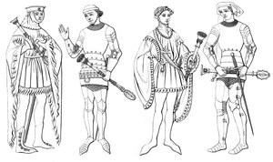 武装した軍曹、1849年、14世紀。 作： Edward May