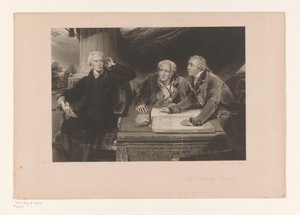 サー・フランシス・ベアリングと弟と娘婿の肖像 Portret van Francis Baring, zijn broer John Baring en Charles Wall The Baring Family (オブジェクトのタイトル) 作： Edward McInnes