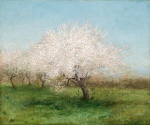 草原の林檎の木 1890年 （油彩・キャンバス） 作： Edward Mitchell Bannister