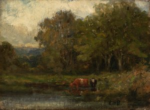 風景、1895年。 作： Edward Mitchell Bannister