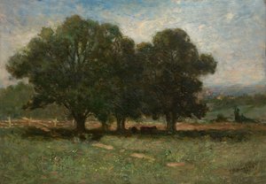 風景、1899年。 作： Edward Mitchell Bannister