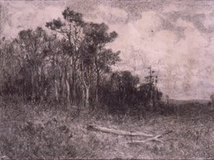 風景、森の風景 作： Edward Mitchell Bannister