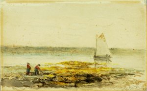 海岸の朝 作： Edward Mitchell Bannister