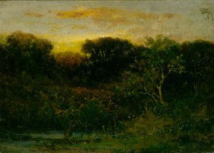 日の出 作： Edward Mitchell Bannister
