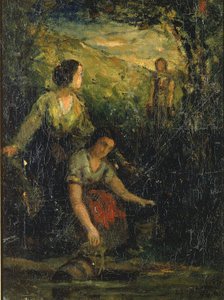 ザ・ドリンキング・プール（水を汲む3人の女性） 作： Edward Mitchell Bannister