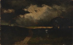 嵐 作： Edward Mitchell Bannister
