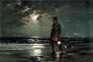 救命パトロール、カリフォルニア州。 1893年。 作： Edward Moran
