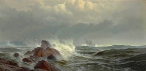 ノーマンの嘆き 1872年 （油彩・キャンバス） 作： Edward Moran