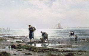オイスターギャザラーズ、1883年 作： Edward Moran